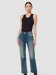 Remi High-Rise Straight Ankle Jean - Destructed Coastal