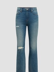 Remi High-Rise Straight Ankle Jean - Destructed Coastal