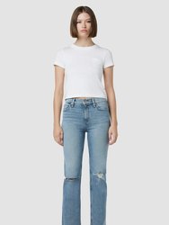 Remi High-Rise Straight Ankle Jean - Destructed Obsession