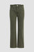 Remi High-Rise Straight Ankle Jean With Elastic Waist Band - Rifle Green