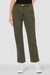 Remi High-Rise Straight Ankle Jean With Elastic Waist Band - Rifle Green - Rifle Green