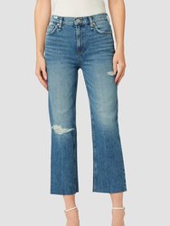 Remi High-Rise Straight Crop Jean - Stunner