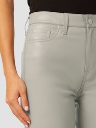 Remi High-Rise Vegan Leather Straight Pant