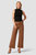 Rosie High-Rise Wide Leg Ankle Jean - Coated Caramel Cafe - Coated Caramel Cafe