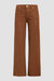 Rosie High-Rise Wide Leg Ankle Jean - Coated Caramel Cafe