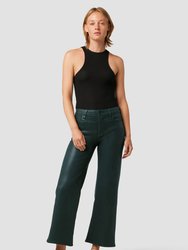 Rosie High-Rise Wide Leg Ankle Jean - Coated Scarab - Coated Scarab
