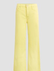 Rosie High-Rise Wide Leg Ankle Jean - Limelight
