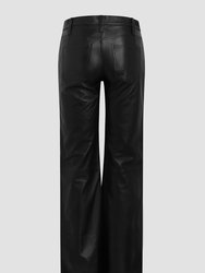 Rosie High-Rise Wide Leg Leather Pant