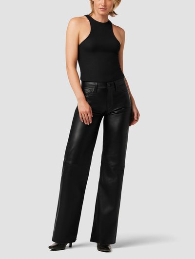 Hudson Jeans Rosie High-Rise Wide Leg Leather Pant product