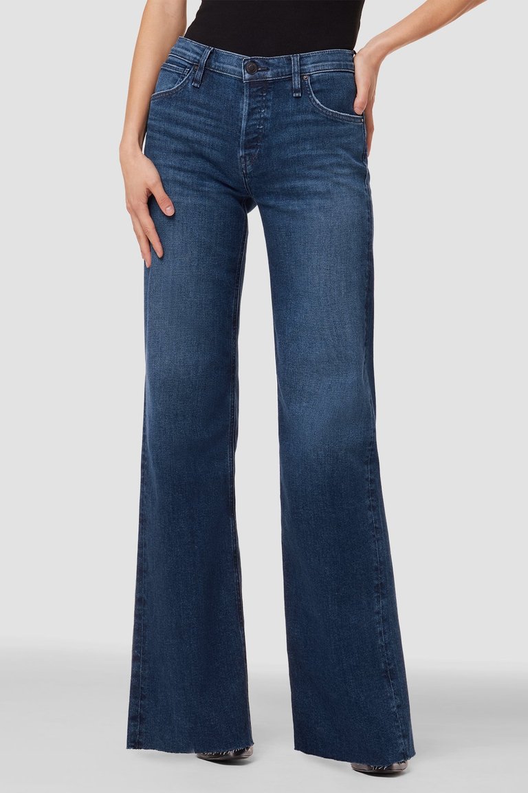 Rosie Wide Leg Full Length Jean - Dover