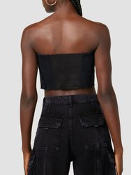 Stevie Corset Top - Black Rock