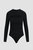 Sweetheart Cut Out Bodysuit - Black