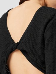 Twist Back Open Knit Sweater