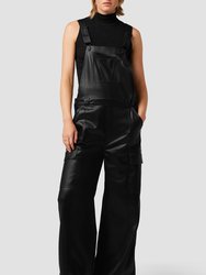 Utility Wide Leg Overall - Black