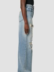 Zoe High-Rise Wide Leg Jeans - London Fog