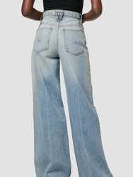 Zoe High-Rise Wide Leg Jeans - London Fog