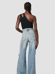 Zoe High-Rise Wide Leg Jeans - London Fog