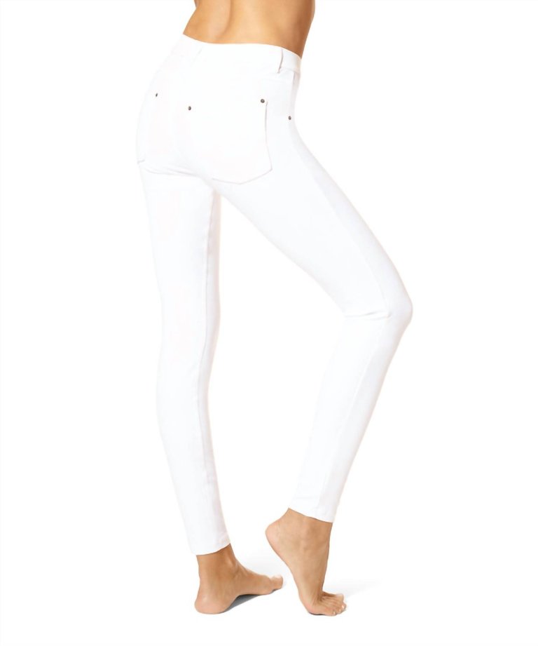 Essential Denim Legging In White