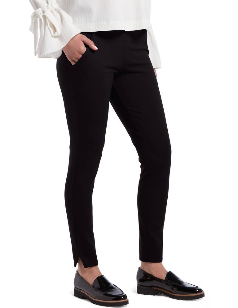 Women's Ponte 7/8 Leggings In Black - Black