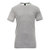 HUGO BOSS Men Contrast Curve Logo Short-Sleeve Cotton T-Shirt Grey Melange - Grey