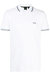 Hugo Boss Men Paul Curved NCSA White Pique Short Sleeve Polo T-Shirt