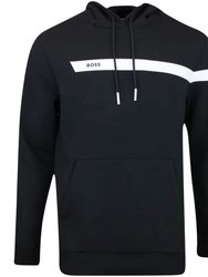 Hugo Boss Men Soody 1 001-Black Cotton Hoodie Pullover Sweatshirt - Black