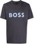 Hugo Boss Men Tee 1 Regular Fit Short Sleeve Cotton T-Shirt 027-Dark Grey - Dark Grey