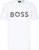 Hugo Boss Men Tee Short Sleeve Crew Neck Cotton T-Shirt 8 100-White - White