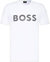 Hugo Boss Men Tee Short Sleeve Crew Neck Cotton T-Shirt 8 100-White - White