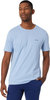 HUGO BOSS Men's Contrast Curve Logo Short-Sleeve Cotton T-Shirt, Bachelor Button - Blue