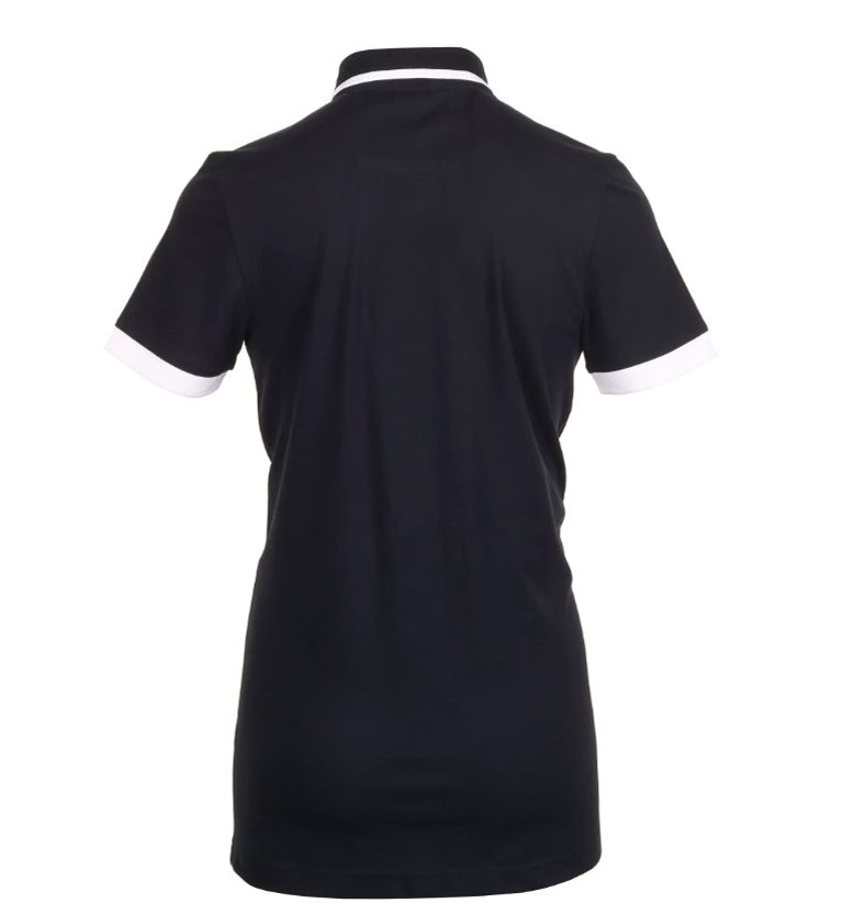 Hugo Boss Men's Paddy 1 Pique Cotton Polo Shirt with Contrast Trim, Navy Blue