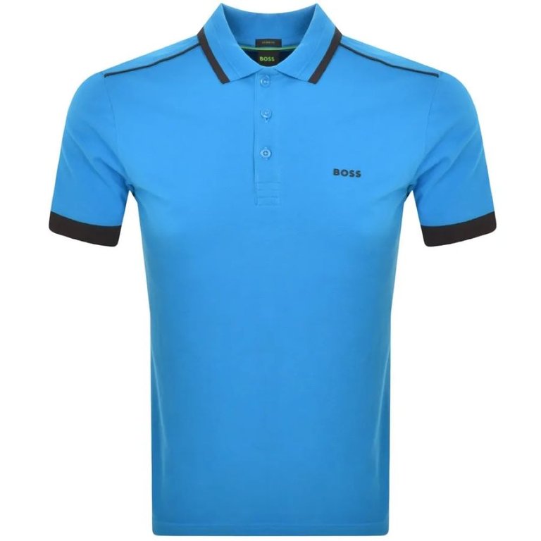 Hugo Boss Men's Paddy 1 Short Sleeve Polo Shirt, Turquoise - Turquoise