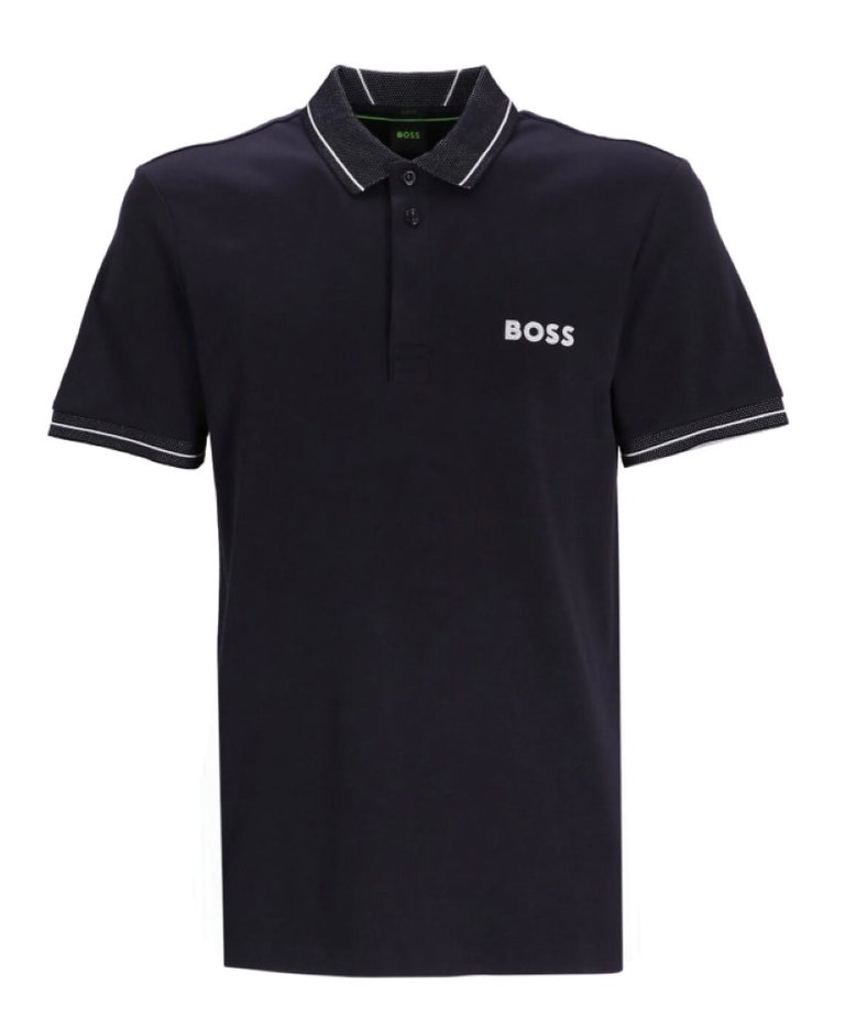 Hugo Boss Men's Paule 1 Short Sleeve Polo T-Shirt, Dark Blue - Dark Blue