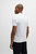 Hugo Boss Men's Paule 2 Slim Fit Cotton Polo T-Shirt w/ Gray Stripes, White