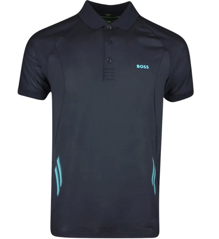 Hugo Boss Men's Piraq Active 1 Training Polo Shirt, Navy - Navy