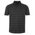 Hugo Boss Men's Pirax Polyester Monogram Jacquard Polo T-Shirt, Black - Charcoal