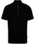 Hugo Boss Men's Polston 11 Half Zip Short Sleeve Slim Fit Polo Shirt, Black - Black