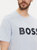 Hugo Boss Men's Tee 1 Outlined Logo Crew Neck T-Shirt, White Salt