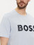 Hugo Boss Men's Tee 1 Outlined Logo Crew Neck T-Shirt, White Salt