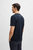 Hugo Boss Men's Tee 4 Raised Print Graphic Short Sleeve T-Shirt, Navy Blue