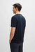 Hugo Boss Men's Tee 4 Raised Print Graphic Short Sleeve T-Shirt, Navy Blue