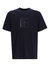 Hugo Boss Men's Tee 5 Front and Back Tonal Graphic Short Sleeve T-Shirt, Black - Black