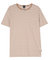 Hugo Boss Men's Tiburt 457 Striped Linen Short Sleeve Crew Neck T-Shirt, Beige/White - Beige/White