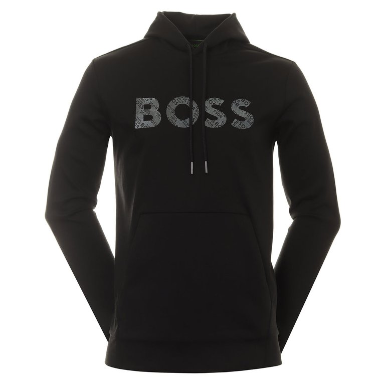 Hugo Boss Soody Mirror Hoodie Sweatshirt-Black - Black
