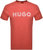 Hugo Men's Drochet Embroidered Logo Short Sleeve T-Shirt, Medium Red - Medium Red