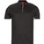 HUGO Men's Solid Black Zipper Collar Short Sleeve 100% Cotton Polo Shirt - Black