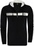 Men Authentic Zip Up Hooded Cotton Sweatshirt - Black