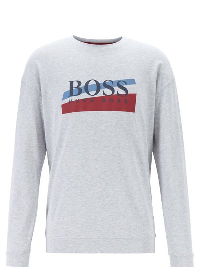 Hugo Boss Men Loungewear Rubberized Logo 100% Cotton Authentic Sweatshirt product