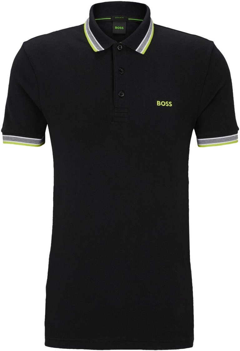 Men Paddy Short Sleeve Pique Cotton Polo T-Shirt - Gray