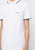 Men Paul Curved NCSA White Pique Short Sleeve Polo T-Shirt - White